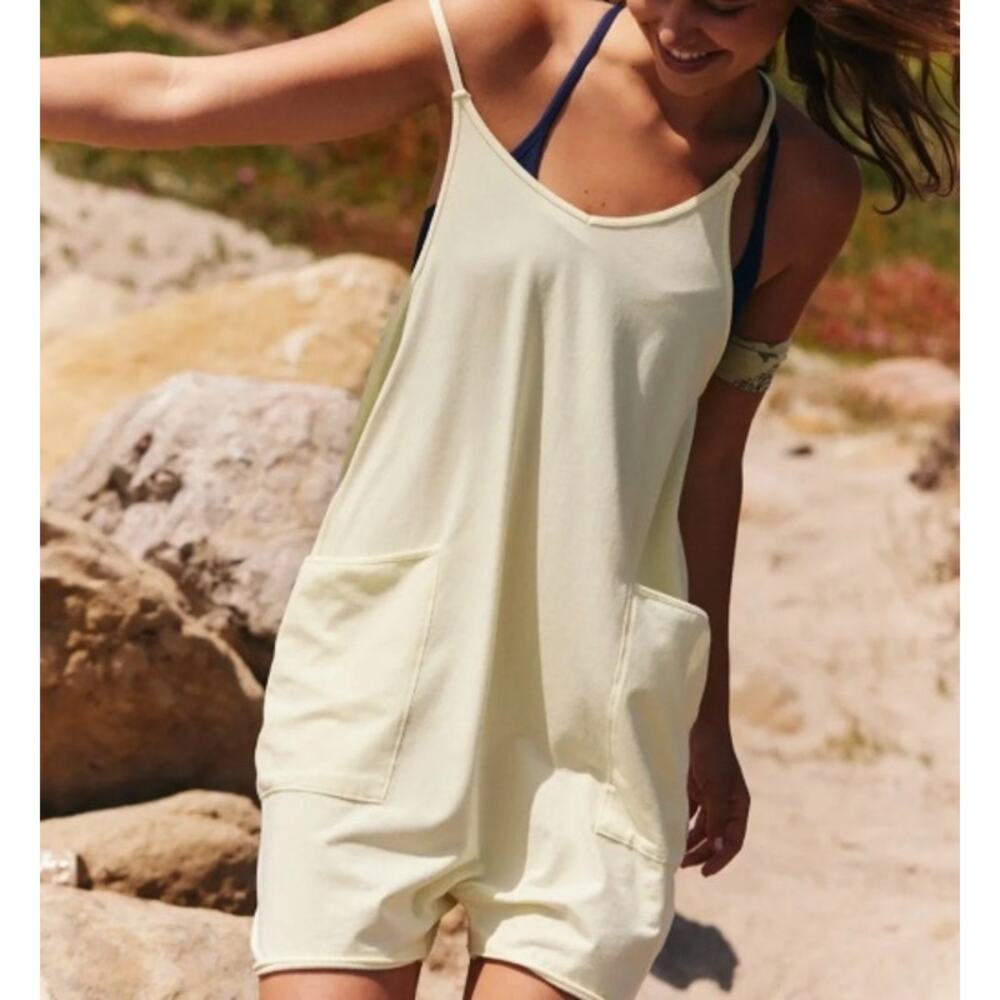 NWOT Free People Movement Hot Shot Romper | Color White | Size XL